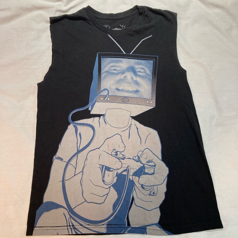 Atticus Band X Brian Ewing Sleeveless Shirt, size small